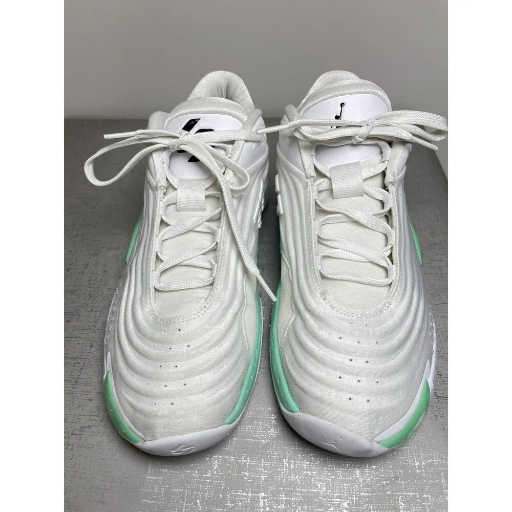 Nike Jordan Luka 3 White/Black-Volt Glow Green Basketball Shoes Men's 10 M